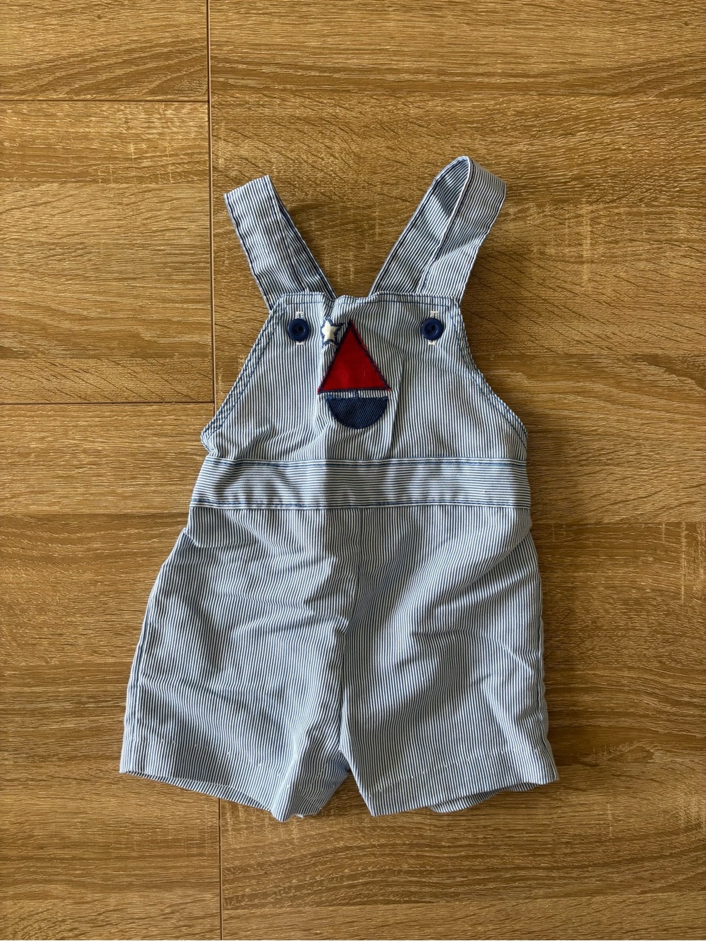 vintage healthtex striped seersucker shortalls size 12 months